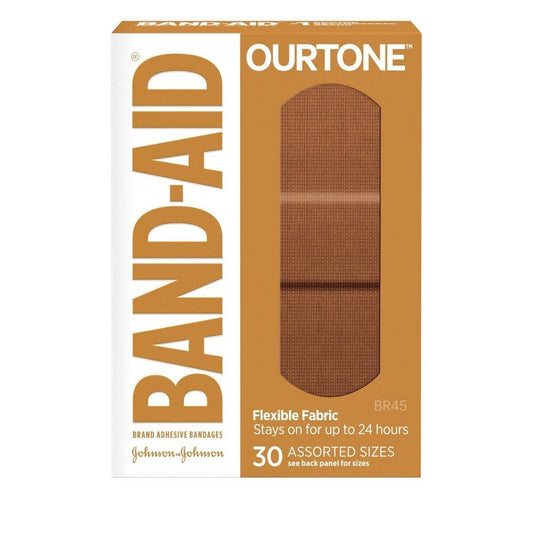 Band-Aid Adhesive Bandages, Flexible Fabric, Assorted Sizes First Aid Pasteur Pharmacy