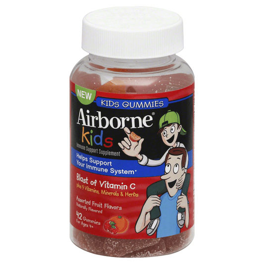 Airborne® Kids Immune Support Gummies – Assorted Fruit Flavors Vitamins & Supplements Pasteur Pharmacy