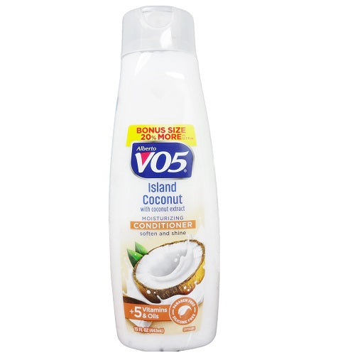 VO5 Island Coconut Moisturizing Conditioner with 5 Essential Vitamins, 15 oz Conditioners Pasteur Pharmacy
