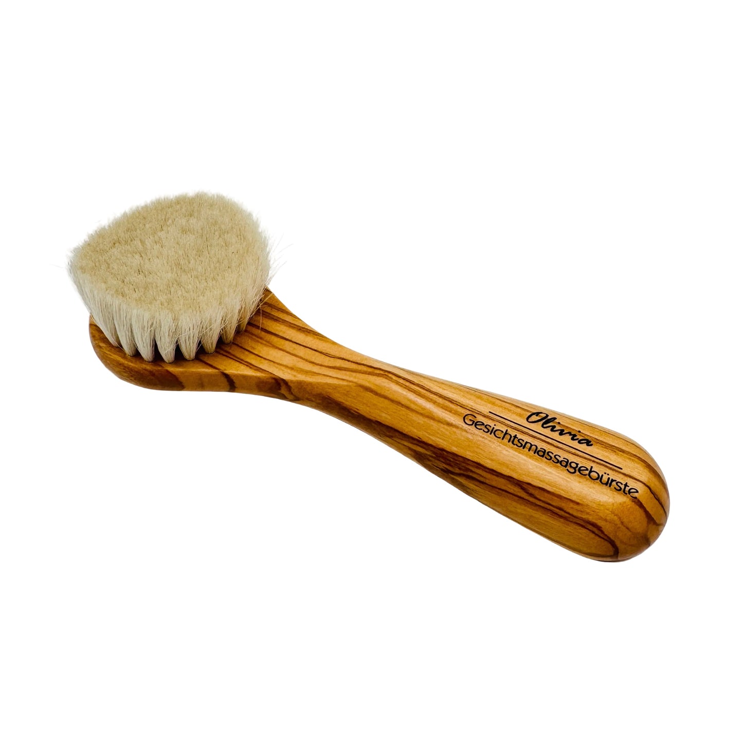Dural Olivia Gesichtsmassageburste Face & Skin Brush Natural Goats Hair Olive Wood Skin Care Tool Pasteur Pharmacy