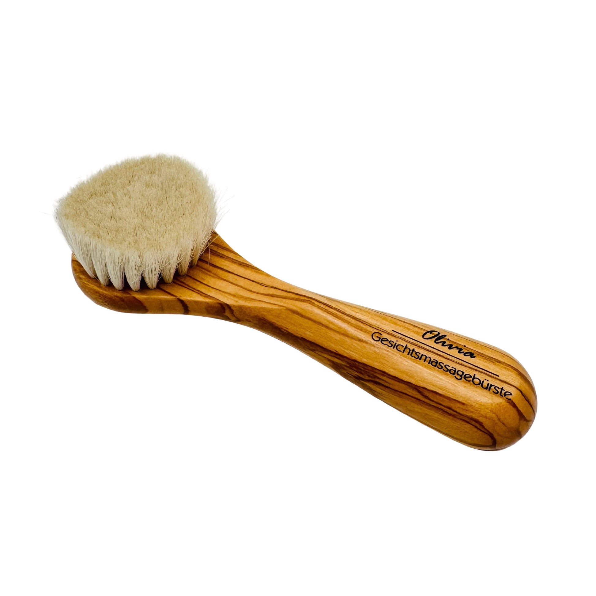 Dural Olivia Gesichtsmassageburste Face & Skin Brush Natural Goats Hair Olive Wood Skin Care Tool Pasteur Pharmacy