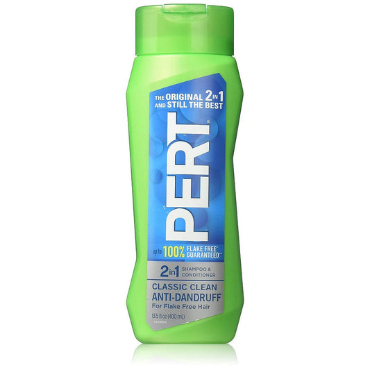 Pert Shampoo & Conditioner, Anti Dandruff, Classic Clean, 2 In 1 13.5 Fl Oz Shampoo & Conditioner Pasteur Pharmacy