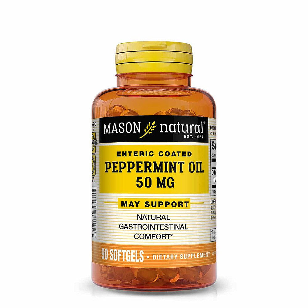 Mason Natural Peppermint Oil 50 Mg Enteric Coated Softgels - 90ct Vitamins & Supplements Pasteur Pharmacy