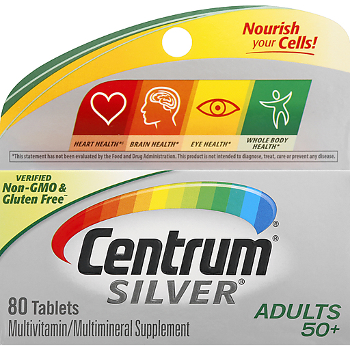 Centrum Silver Multivitamin/Multimineral, Adults 50+, Tablets Vitamins & Supplements Pasteur Pharmacy