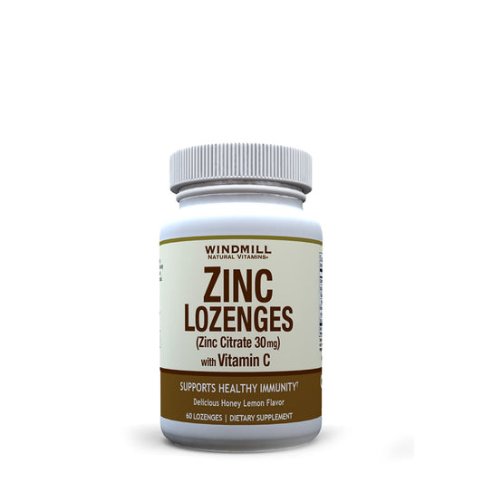 Windmill® Health Zinc Lozenges – With Vitamin C & Echinacea (Cherry) Vitamins & Supplements Pasteur Pharmacy