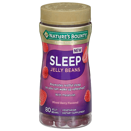 Nature's Bounty Adult Melatonin Sleep Aid Chewable Jelly Beans - Mixed Berry - 80ct Beans Pasteur Pharmacy