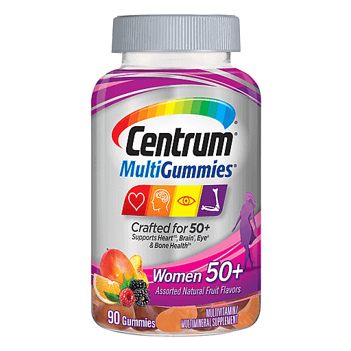 Centrum MultiGummies Gummy Multivitamin For Women 50 Plus, With V Vitamins & Supplements Pasteur Pharmacy
