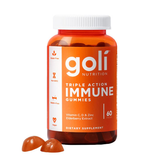 Goli Nutrition Triple Action Immune Gummies, 60 Gummies Vitamins & Supplements Pasteur Pharmacy