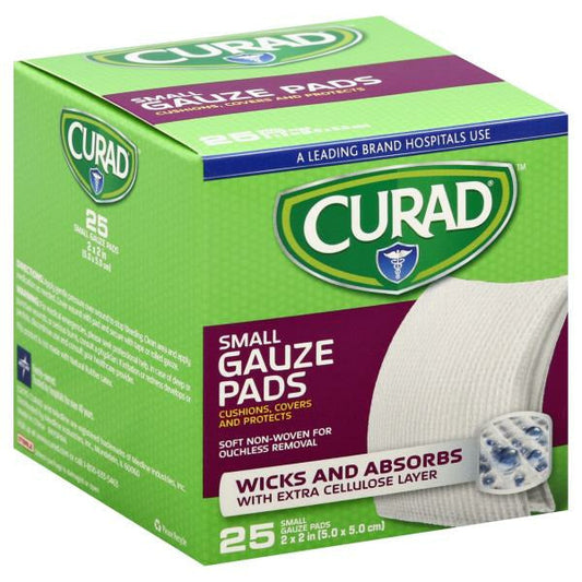 Curad Sterile Gauze Pads - 2x2 First Aid Pasteur Pharmacy