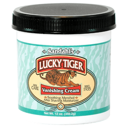 Lucky Tiger Barber Shop Menthol Mint Vanishing Cream 12 oz Shaving Cream Pasteur Pharmacy