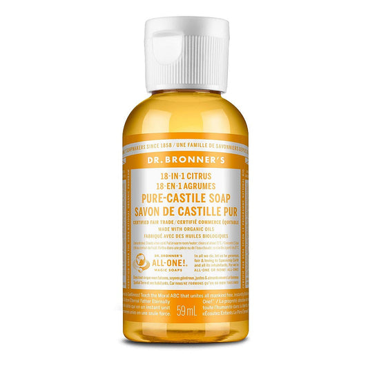 Dr. Bronner's Pure Castile Soap Liquid Organic Citrus Orange Bath & Body Pasteur Pharmacy