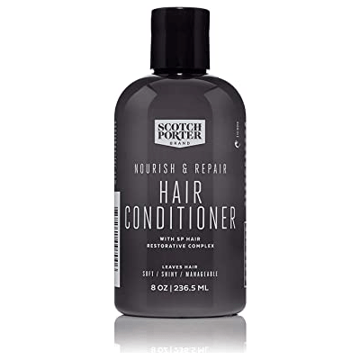 Scotch Porter Nourish & Repair Hair Conditioner, Men's Hydrating Deep Conditioner 8 oz Hair Conditioner Pasteur Pharmacy