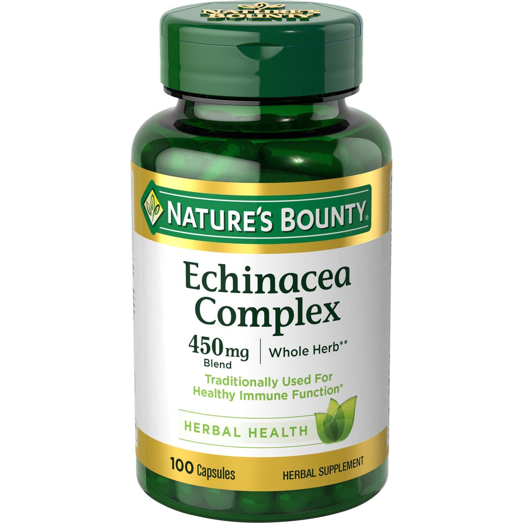 Nature's Bounty Echinacea Complex 450 Mg Capsules Vitamins & Supplements Pasteur Pharmacy