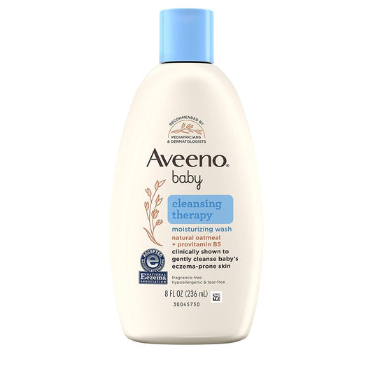 Aveeno Baby Moisturizing Wash, Cleansing Therapy 8 Fl Oz Baby & Toddler Pasteur Pharmacy
