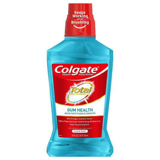 Colgate Total Mouthwash For Gum Health, 500 mL (16.9 Fl Oz) Mouthwash Pasteur Pharmacy