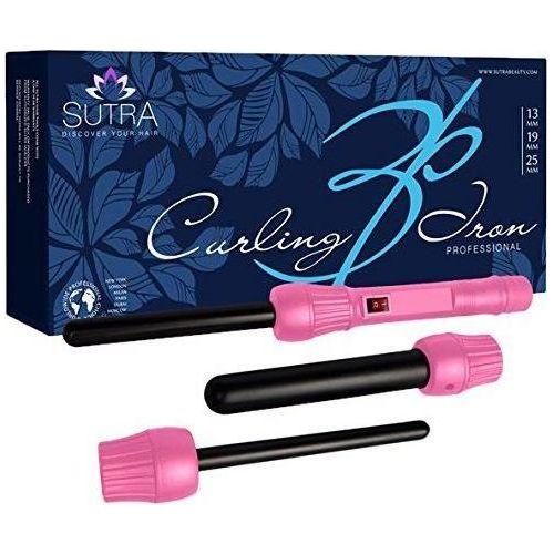 Sutra Beauty Triple Barrel Interchangeable Curling Iron Pink Curling Iron Pasteur Pharmacy