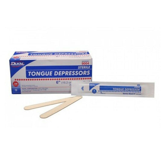 Dukal Non-Sterile Senior 6" Tongue Depressors 100 Pc/bx Tongue Depressors Pasteur Pharmacy
