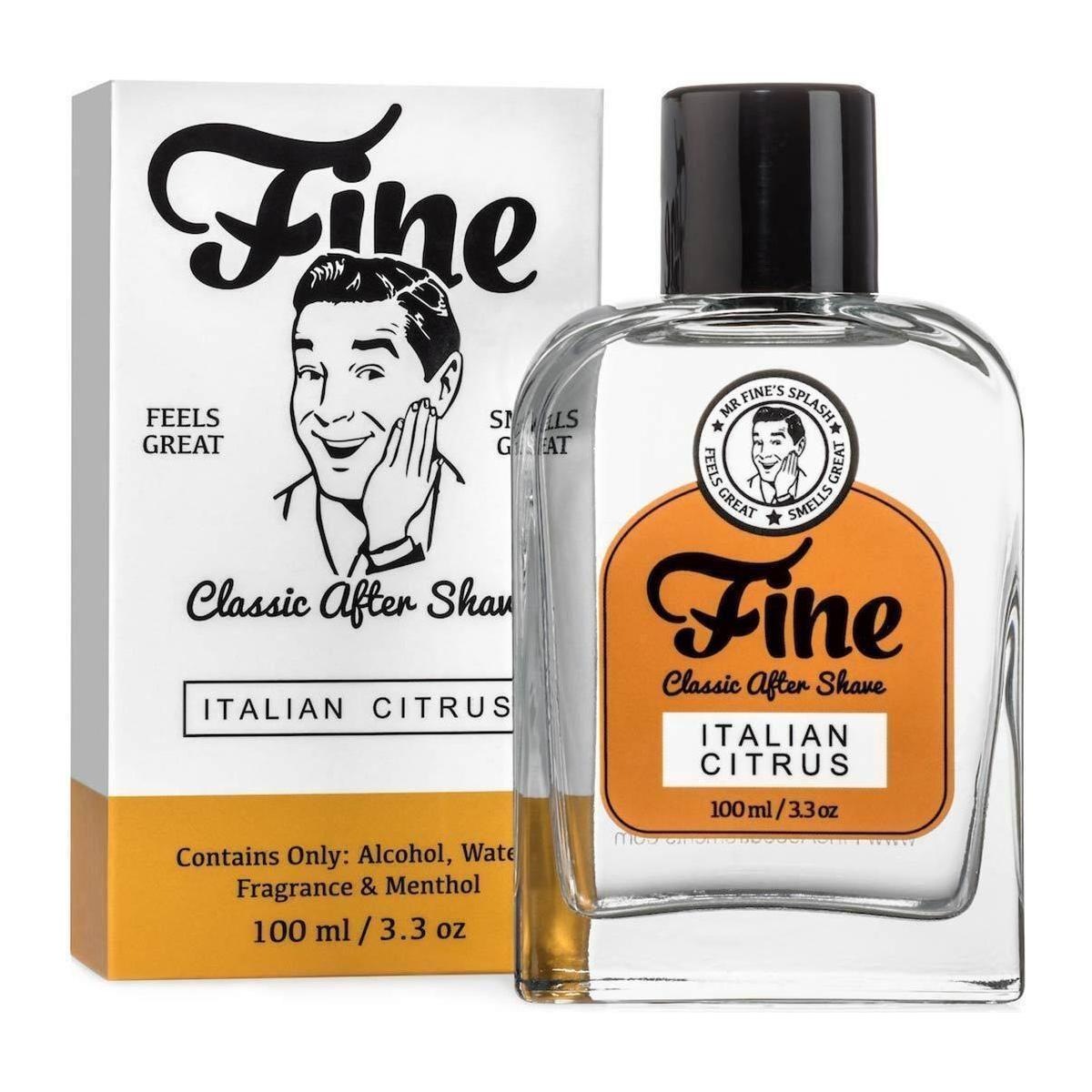 Fine Accoutrements Italian Citrus Shaving Collection Shaving Set Pasteur Pharmacy Aftershave Splash 3.3 oz