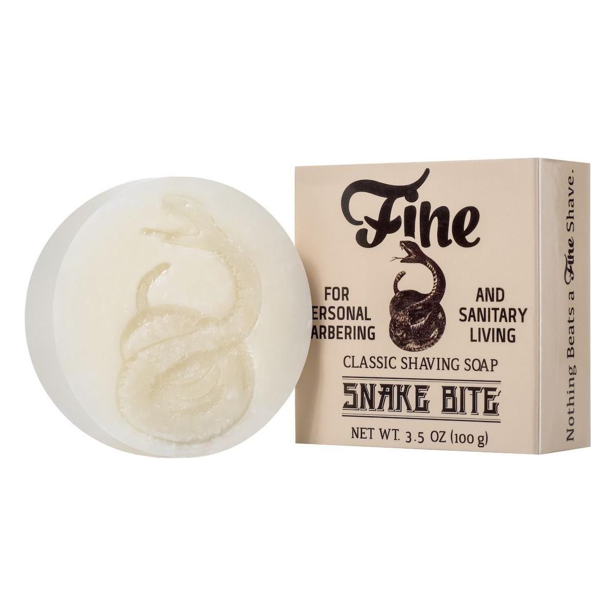 Fine Accoutrements Snake Bite Shaving Collection Shaving Set Pasteur Pharmacy Shaving Soap Bar 3.5 Oz
