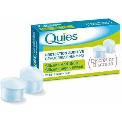 Quies Protection Auditive Earplugs (Discreet) 3 Pairs Earplugs Pasteur Pharmacy