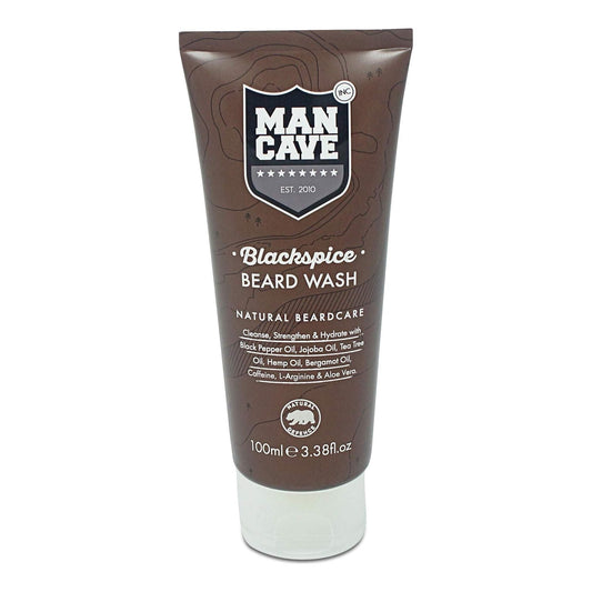 Mancave Black Spice Beard Wash 3.3 Oz Beard Wash Pasteur Pharmacy