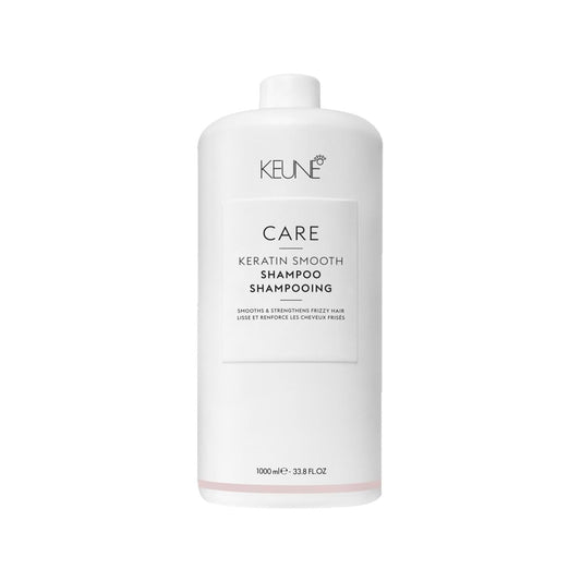 Shampooing Keune Keratin Smooth 1000 ml - Formule lissante et nourrissante à base de kératine pour cheveux frisottants