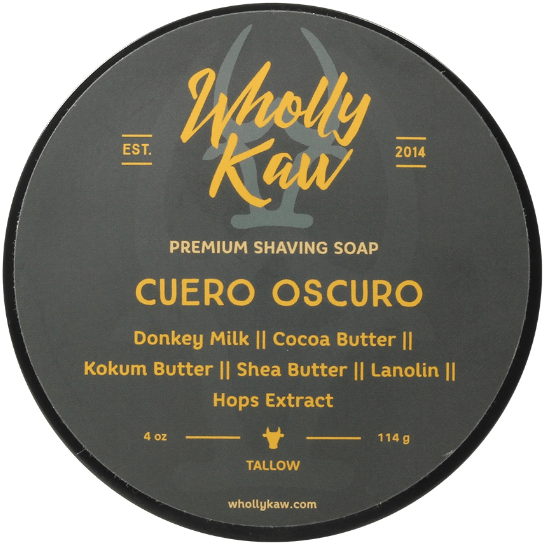 Wholly Kaw Cuero Oscuro Shaving Collection Shaving Set Pasteur Pharmacy Tallow Shaving Soap 4 oz