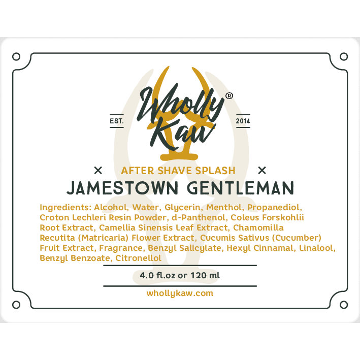 Wholly Kaw Jamestown Gentleman Shaving Collection Shaving Set Pasteur Pharmacy Aftershave Splash 4 oz