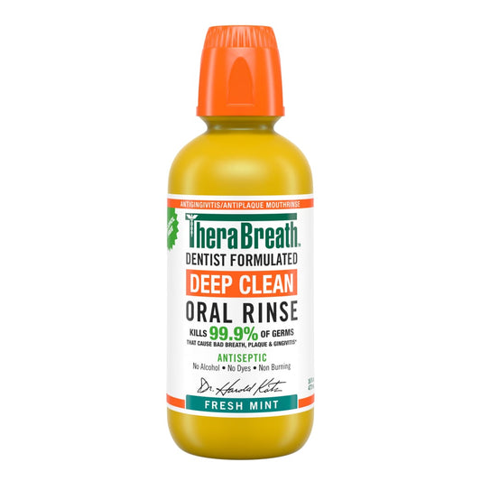 TheraBreath Deep Clean Antiseptic Oral Rinse - 16 Fl Oz Mouthwash Pasteur Pharmacy