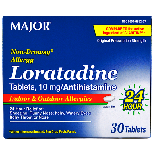Major Loratadine Tablets I/O Allergies Health Care Pasteur Pharmacy
