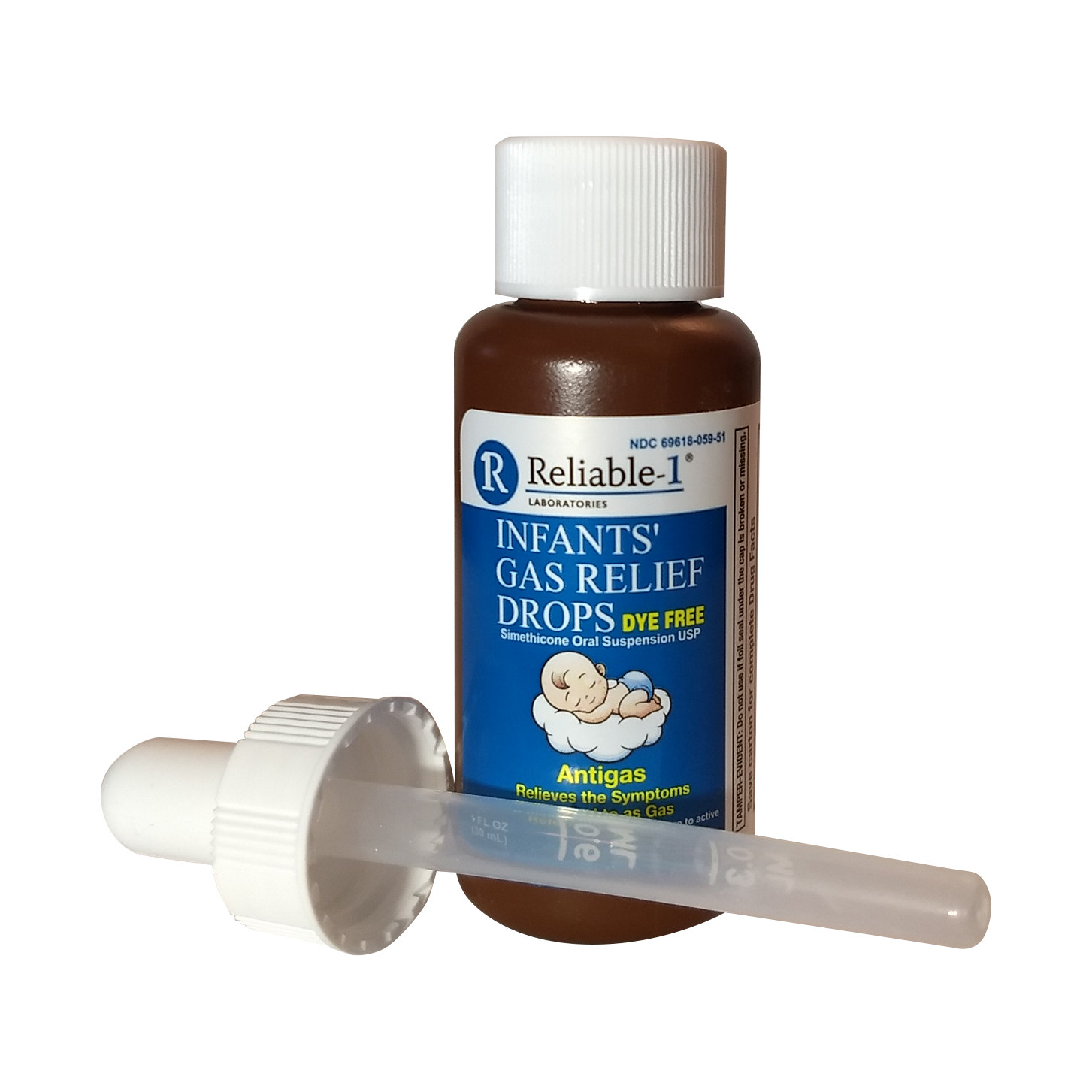 Reliable 1 Infant Gas Relief Drops Dye Free 1oz ( 2 Pack ) Health Care Pasteur Pharmacy
