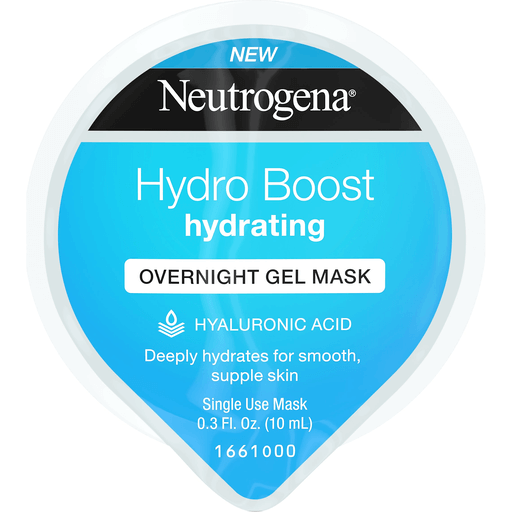 Neutrogena Hydro Boost Moisturizing Overnight Gel Cream Face Mask With Hydrating Hyaluronic Acid, 0.3 Fl. Oz
