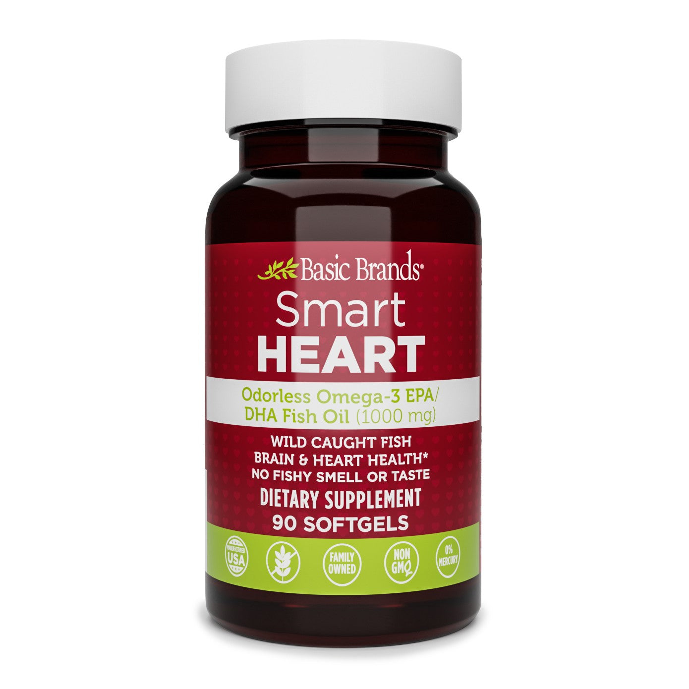 Basic Organics Omega-3 Natural Fish Oil (1000 Mg) - 50 Softgels Health & Beauty Pasteur Pharmacy