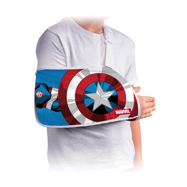 DonJoy Youth Arm Sling Captain America Gun Slings Pasteur Pharmacy