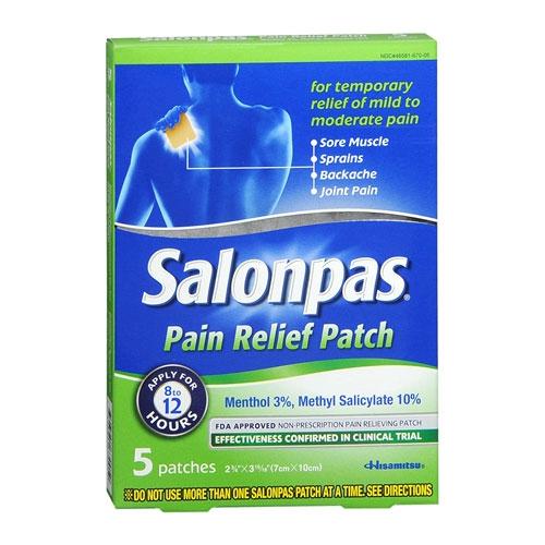 Salonpas Pain Relief Patch, Minty Scent Personal Care Pasteur Pharmacy