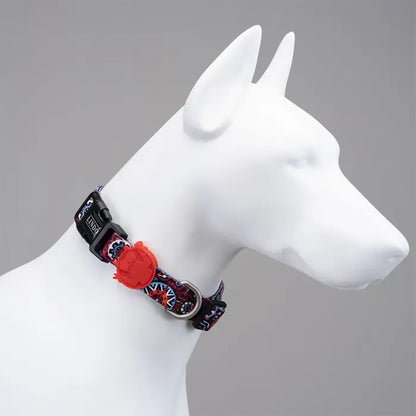 Collier pour grand chien Lindo, accessoire élégant à motifs, 46-70 cm