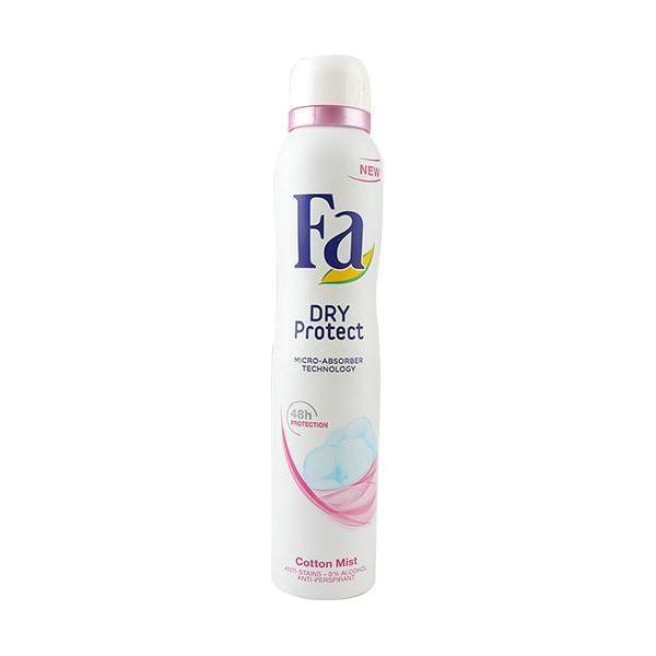 Fa Dry Protect Cotton Mist Anti Perspirant Deodrent Spray 48h 200ml Personal Care Pasteur Pharmacy