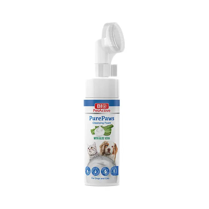 Bio Pet Active Pure Paws Paw Cleaning Foam with Brush 150ml