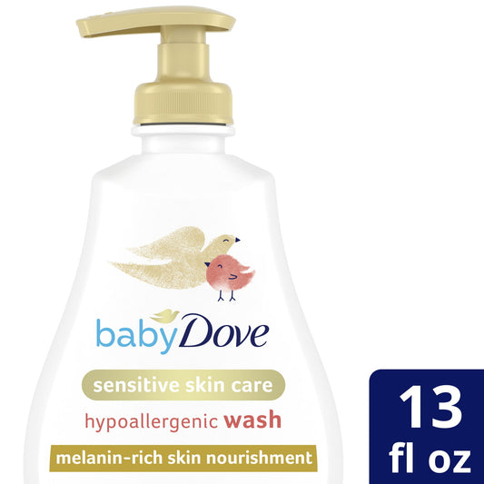 Baby Dove Sensitive Wash For Bath Time, Melanin-Rich Skin Nourishment, 13 Oz Baby & Toddler Pasteur Pharmacy