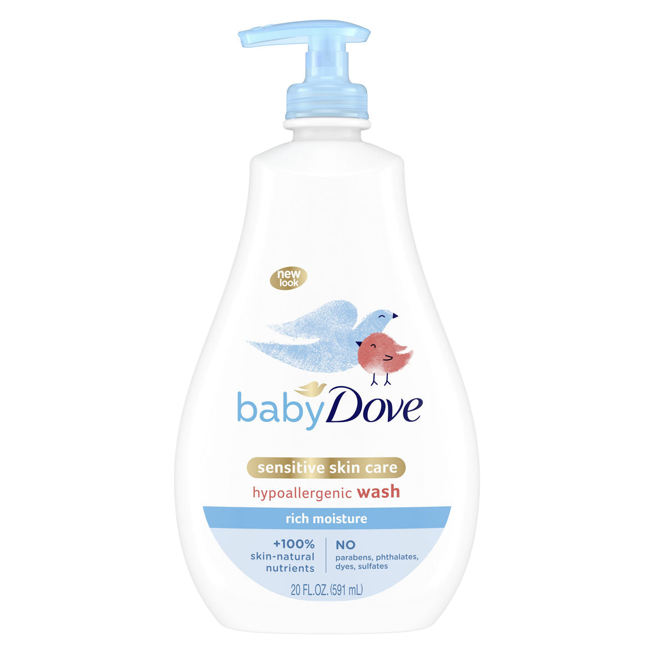 Baby Dove Sensitive Skin Care Wash Rich Moisture 20 Oz Baby & Toddler Pasteur Pharmacy