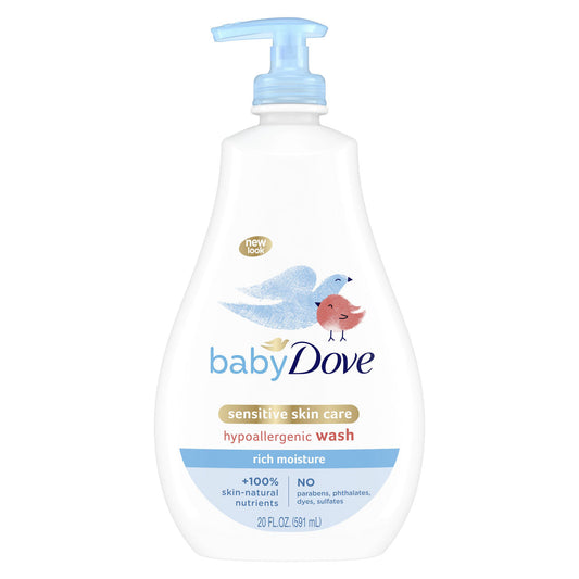 Baby Dove Sensitive Skin Care Wash Rich Moisture 20 Oz Baby & Toddler Pasteur Pharmacy