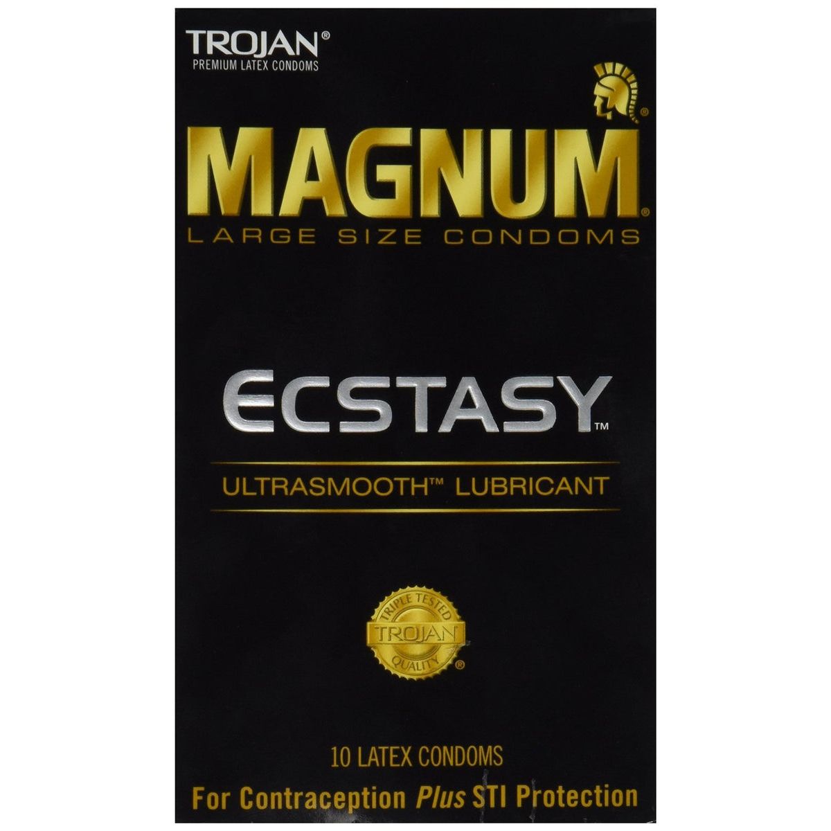 Trojan Magnum Ecstasy Large Size Lubricated Condoms Condoms Pasteur Pharmacy