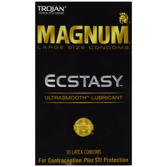 Trojan Magnum Ecstasy Large Size Lubricated Condoms Condoms Pasteur Pharmacy