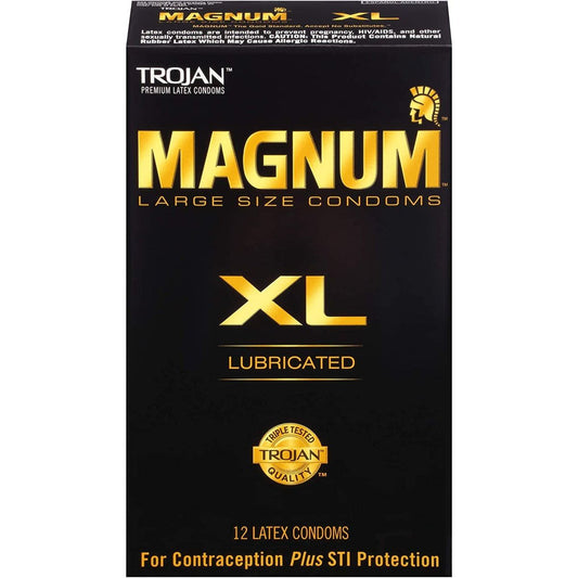 Trojan Lubricated Latex Condoms, Magnum XL, Extra Large Condoms Pasteur Pharmacy