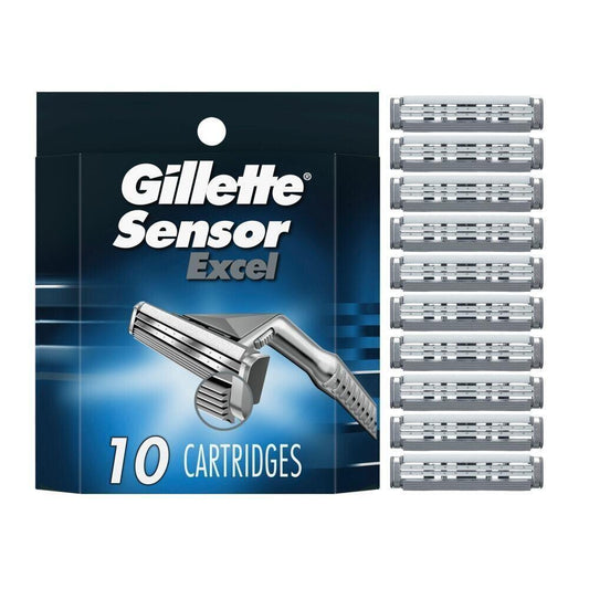 Gillette Sensor Excel Men's Razor Blade Refills - 10ct Razor Blades Pasteur Pharmacy