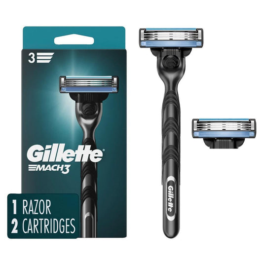 Gillette Mach3 Men S Razor Handle 2 Blade Refills Razor Blades Pasteur Pharmacy