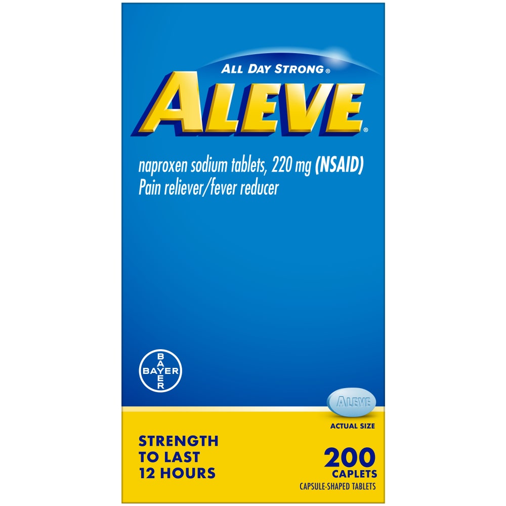 Aleve® Naproxen Sodium Pain Reliever- 220 Mg - 200 Caplets Health & Beauty Pasteur Pharmacy