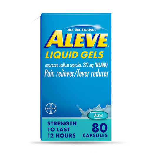 Aleve Pain Reliever/Fever Reducer, 220 Mg, Liquid Gels, Capsules Health & Beauty Pasteur Pharmacy