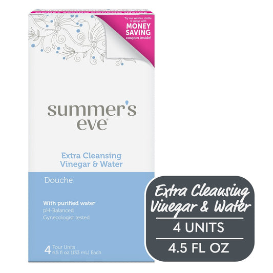 Summer's Eve 4 Pack Extra Cleansing Vinegar & Water Douche Personal Care Pasteur Pharmacy