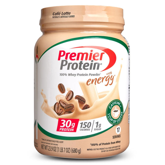 Premier Protein® 100% Whey Powder – Café Latte – 23.9 oz Vitamins & Supplements Pasteur Pharmacy